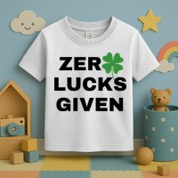 Zero Lucks Given Shamrock St Patricks Day Toddler T-Shirt