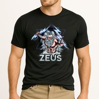 Zeus Lightning God Of The Sky Gamer Cooling Performance Crew T-Shirt