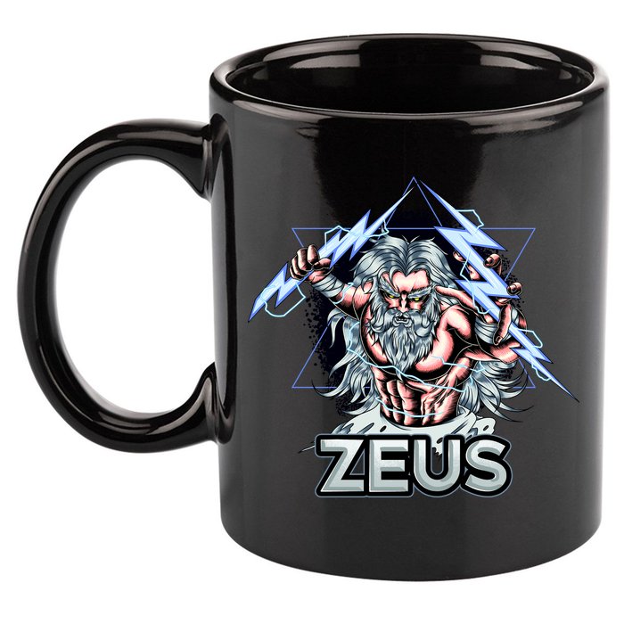 Zeus Lightning God Of The Sky Gamer 11oz C Handle Ceramic Mug