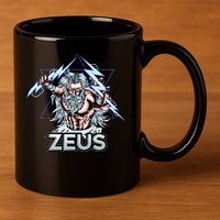 Zeus Lightning God Of The Sky Gamer 11oz C Handle Ceramic Mug