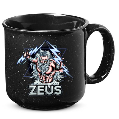 Zeus Lightning God Of The Sky Gamer 15oz Campfire Ceramic Mug