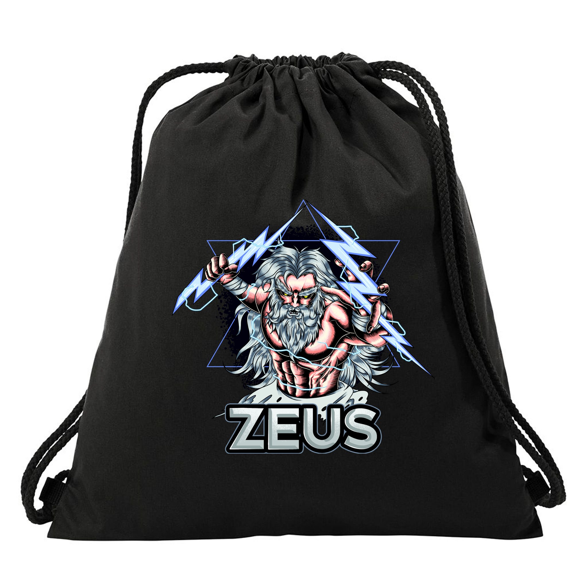 Zeus Lightning God Of The Sky Gamer Drawstring Bag