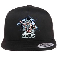 Zeus Lightning God Of The Sky Gamer Flatbill Hat
