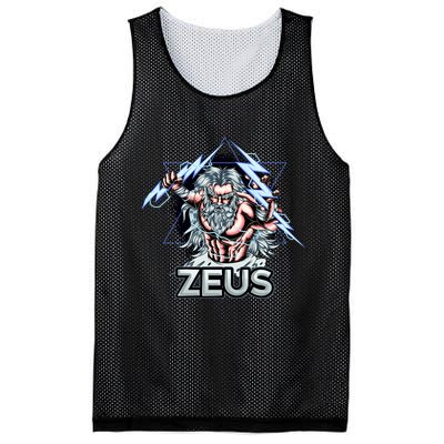 Zeus Lightning God Of The Sky Gamer Mesh Reversible Basketball Jersey Tank