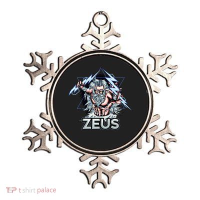 Zeus Lightning God Of The Sky Gamer Metallic Star Ornament