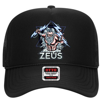 Zeus Lightning God Of The Sky Gamer Trucker Hat