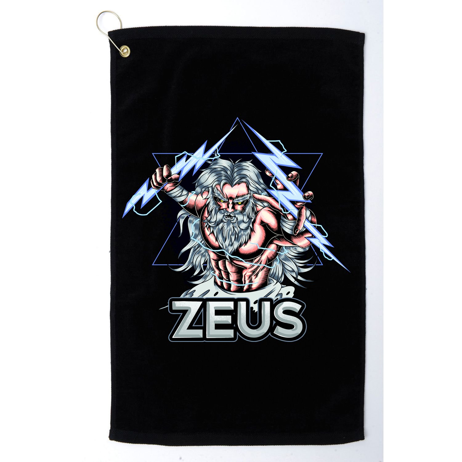 Zeus Lightning God Of The Sky Gamer Golf Towel