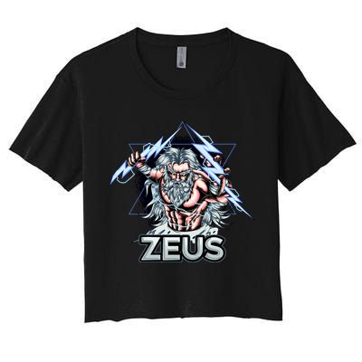 Zeus Lightning God Of The Sky Gamer Crop Top