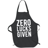 Zero Lucks Given St Patricks Day Apron