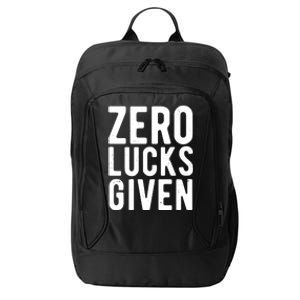 Zero Lucks Given St Patricks Day City Backpack