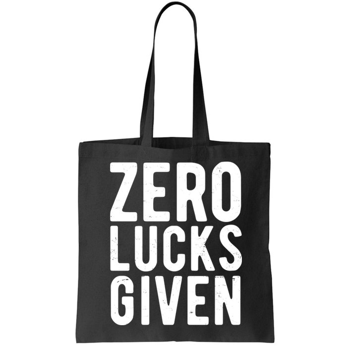Zero Lucks Given St Patricks Day Bag