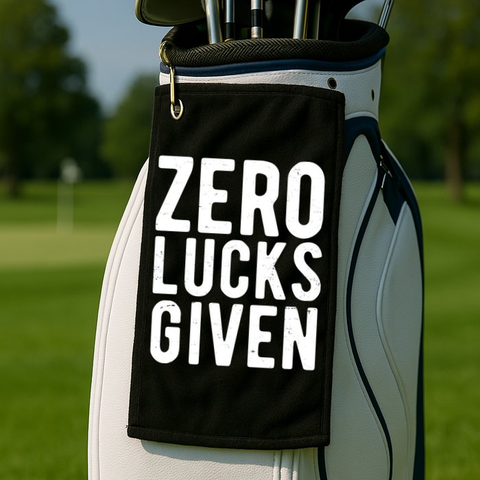 Zero Lucks Given St Patricks Day Golf Towel