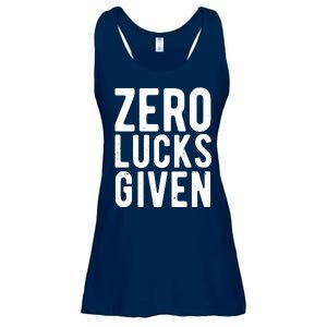 Zero Lucks Given St Patricks Day Ladies Essential Flowy Tank