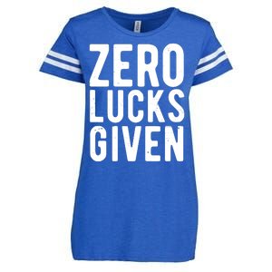 Zero Lucks Given St Patricks Day Enza Ladies Jersey Football T-Shirt