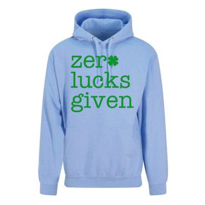 Zero Lucks Given Unisex Surf Hoodie