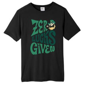 Zero Lucks Given St Patrick's Day Tall Fusion ChromaSoft Performance T-Shirt