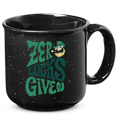 Zero Lucks Given St Patrick's Day 15oz Campfire Ceramic Mug