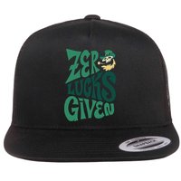 Zero Lucks Given St Patrick's Day Flat Bill Trucker Hat