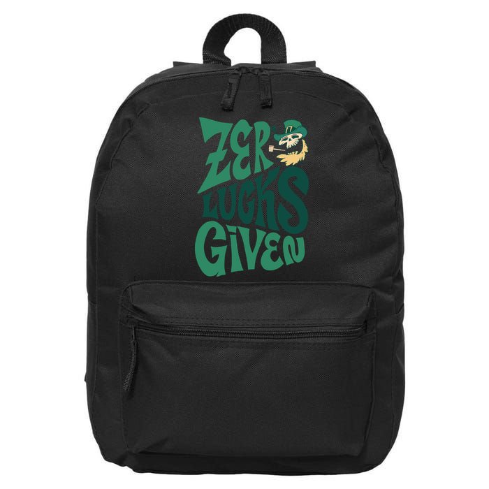 Zero Lucks Given St Patrick's Day 16 in Basic Backpack