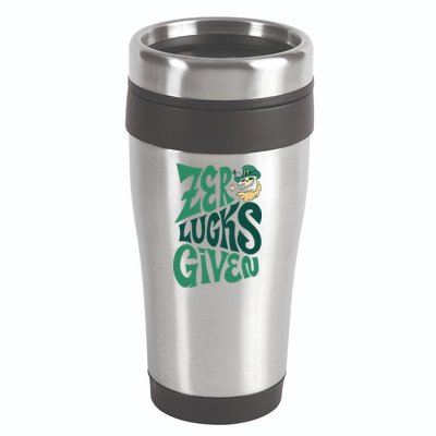 Zero Lucks Given St Patrick's Day 16oz Travel Tumbler