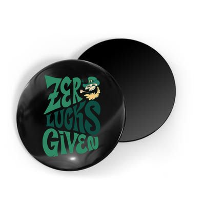 Zero Lucks Given St Patrick's Day Magnet