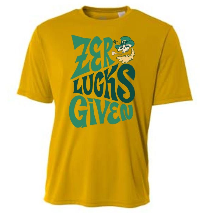 Zero Lucks Given St Patrick's Day Cooling Performance Crew T-Shirt