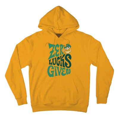 Zero Lucks Given St Patrick's Day Hoodie