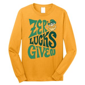 Zero Lucks Given St Patrick's Day Long Sleeve Shirt