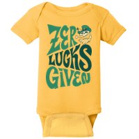 Zero Lucks Given St Patrick's Day Baby Bodysuit