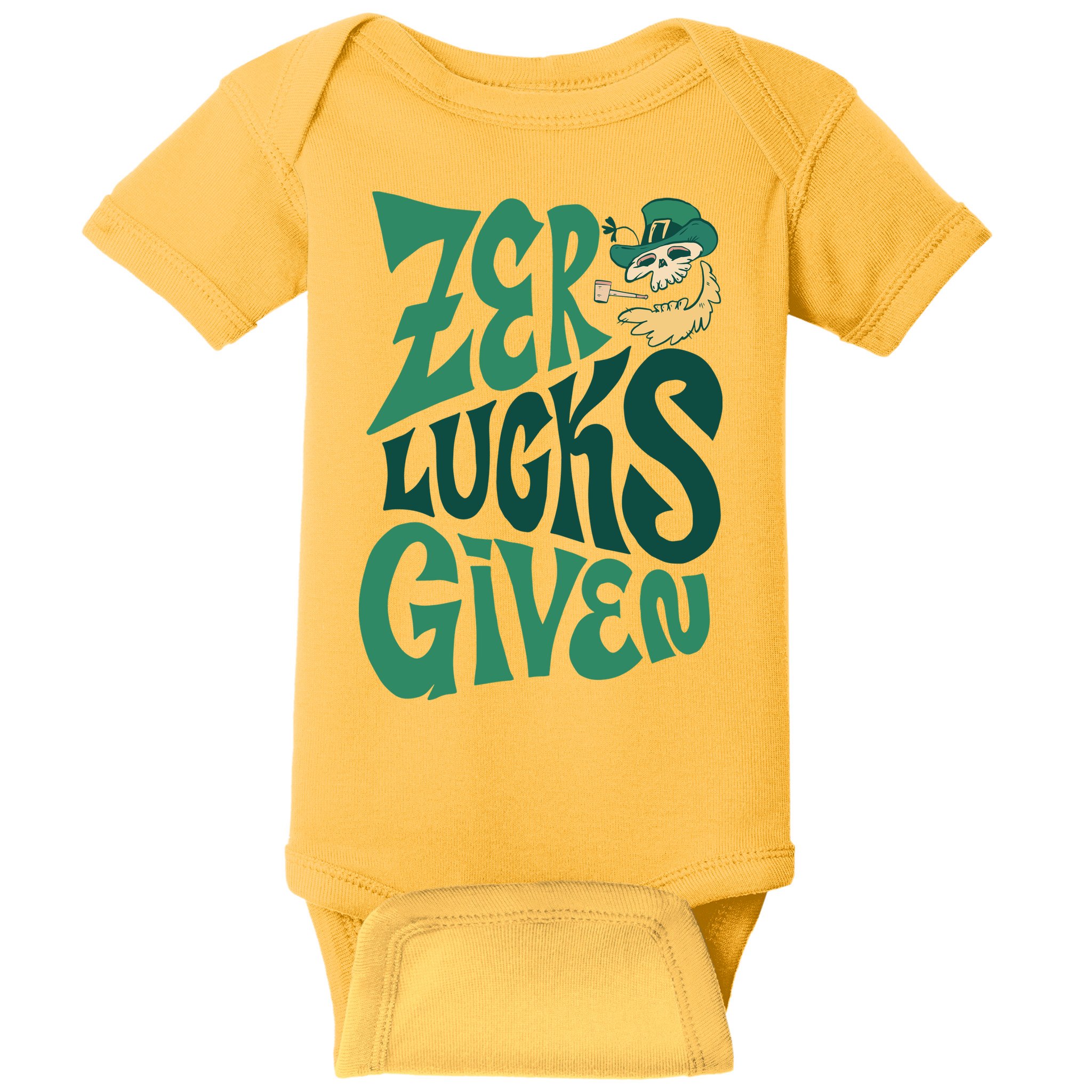 Zero Lucks Given St Patrick's Day Baby Bodysuit