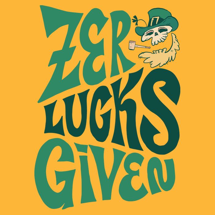 Zero Lucks Given St Patrick's Day Baby Bodysuit