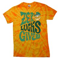 Zero Lucks Given St Patrick's Day Tie-Dye T-Shirt