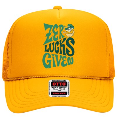 Zero Lucks Given St Patrick's Day Trucker Hat