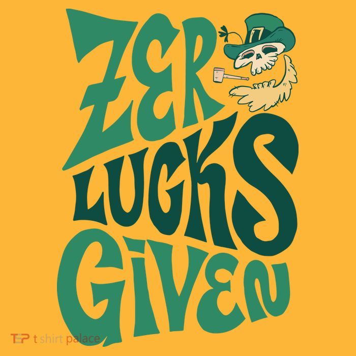 Zero Lucks Given St Patrick's Day Visor