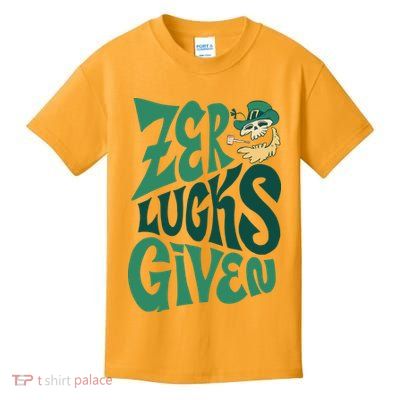 Zero Lucks Given St Patrick's Day Kids T-Shirt