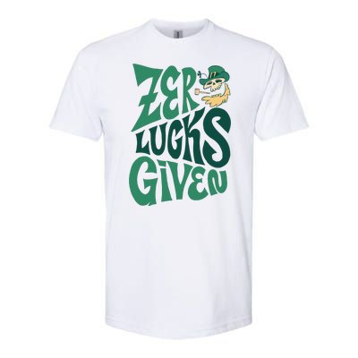 Zero Lucks Given St Patrick's Day Softstyle® CVC T-Shirt