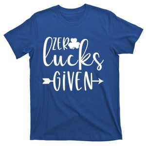 Zero Lucks Given St Patricks Day Gift T-Shirt