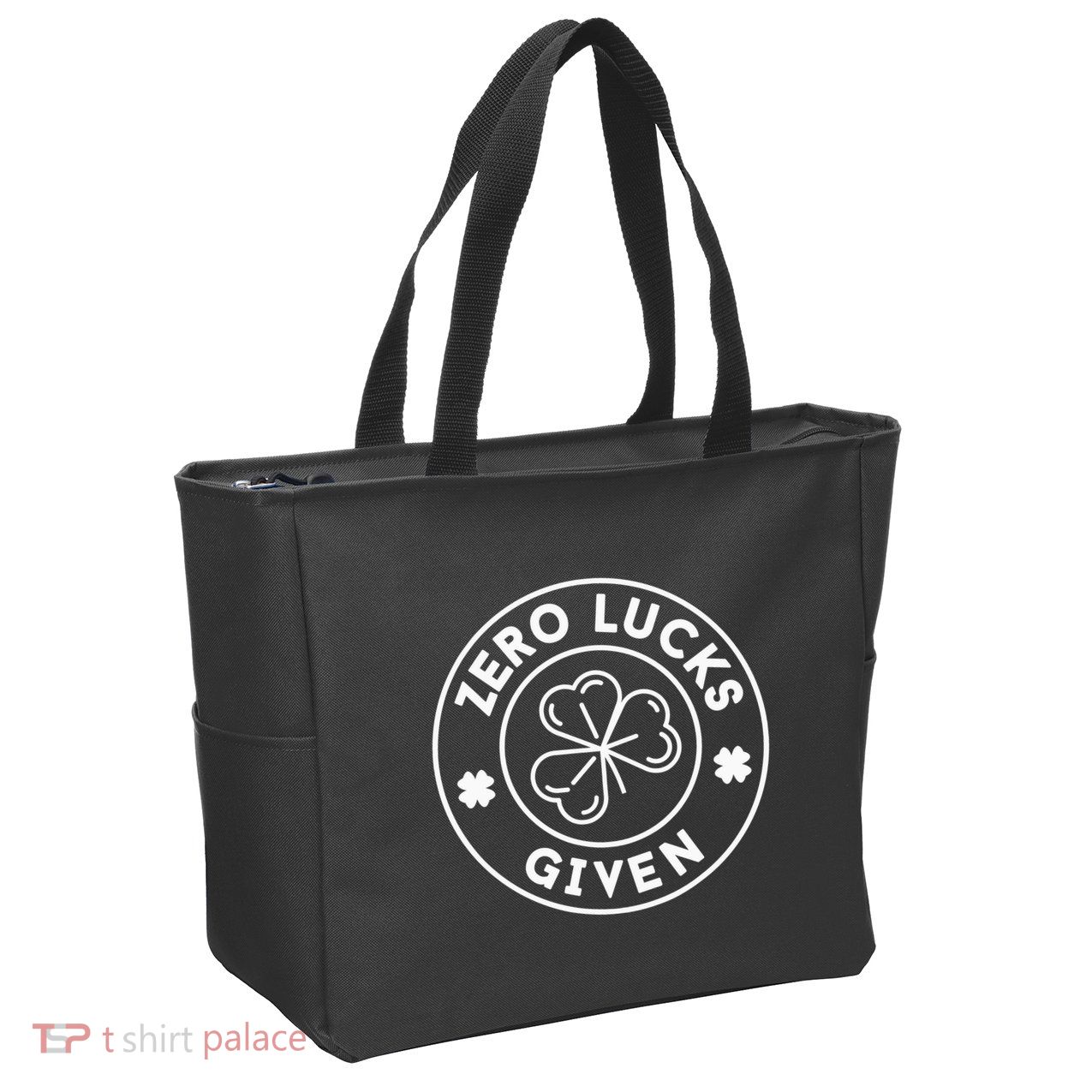 Zero Lucks Given Funny St. PatrickS Day Zip Tote Bag
