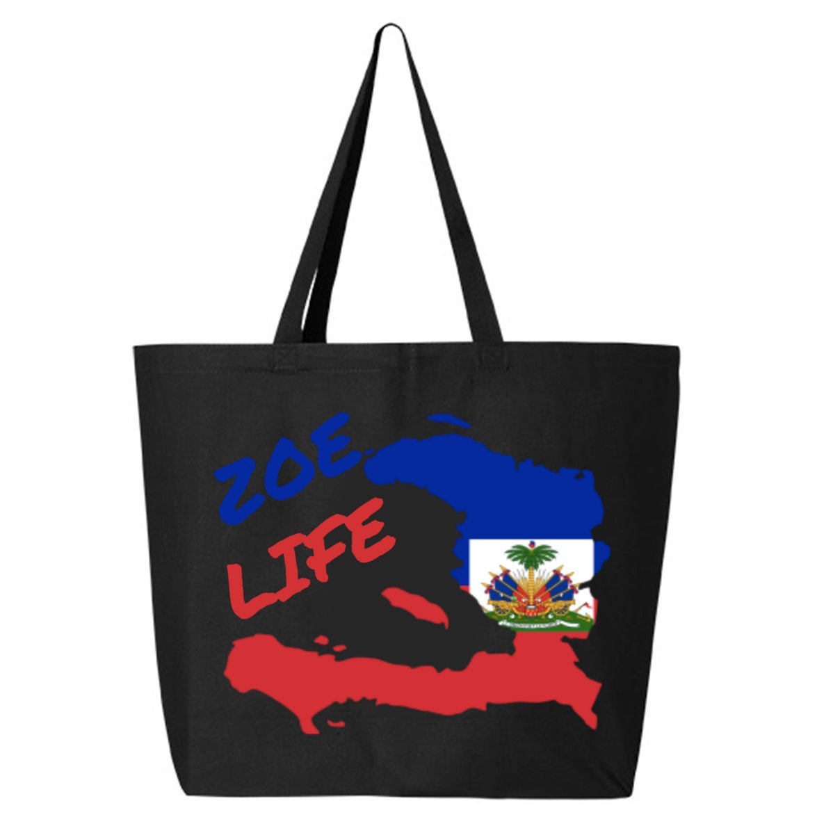 Zoe Life Haitian Pride For Haiti Flag Day Gift Ayiti Meaningful Gift Great Gift 25L Jumbo Tote