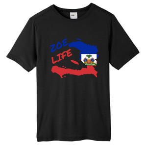 Zoe Life Haitian Pride For Haiti Flag Day Gift Ayiti Cool Gift Cute Gift Tall Fusion ChromaSoft Performance T-Shirt