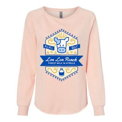 Z.E.L.D.A Lon Lon Ranch Finest Milk In Hyrule Womens California Wash Sweatshirt