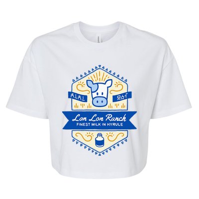 Z.E.L.D.A Lon Lon Ranch Finest Milk In Hyrule Bella+Canvas Jersey Crop Tee