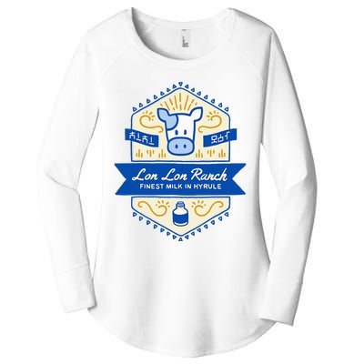 Z.E.L.D.A Lon Lon Ranch Finest Milk In Hyrule Women's Perfect Tri Tunic Long Sleeve Shirt