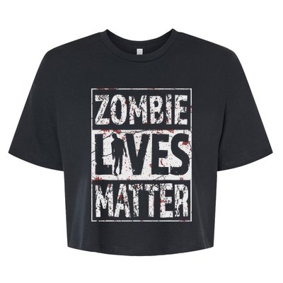 Zombie Lives Matter Bella+Canvas Jersey Crop Tee