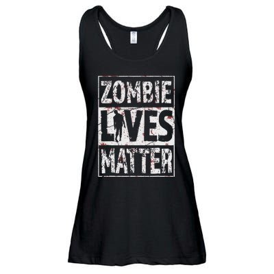 Zombie Lives Matter Ladies Essential Flowy Tank