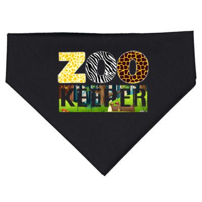 Zoo Life Of Zookeeper Accessories USA-Made Doggie Bandana