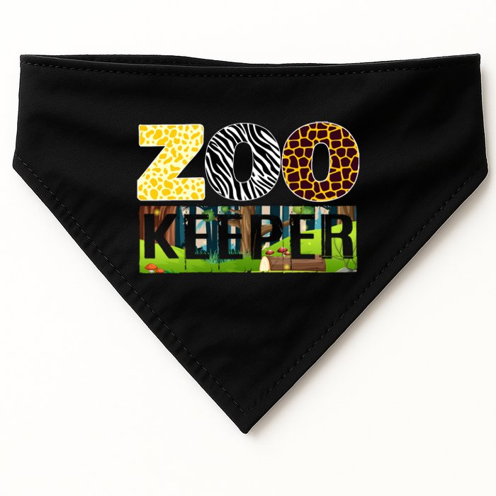 Zoo Life Of Zookeeper Accessories USA-Made Doggie Bandana