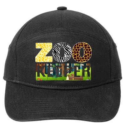 Zoo Life Of Zookeeper Accessories 7-Panel Snapback Hat