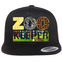 Zoo Life Of Zookeeper Accessories Flat Bill Trucker Hat