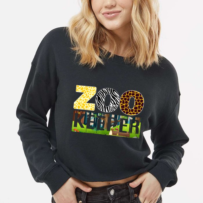 Zoo Life Of Zookeeper Accessories Cropped Pullover Crew